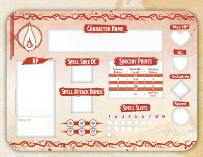 D&D: Class Token Set – Sorcerer