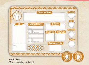 D&D: Class Token Set – Monk