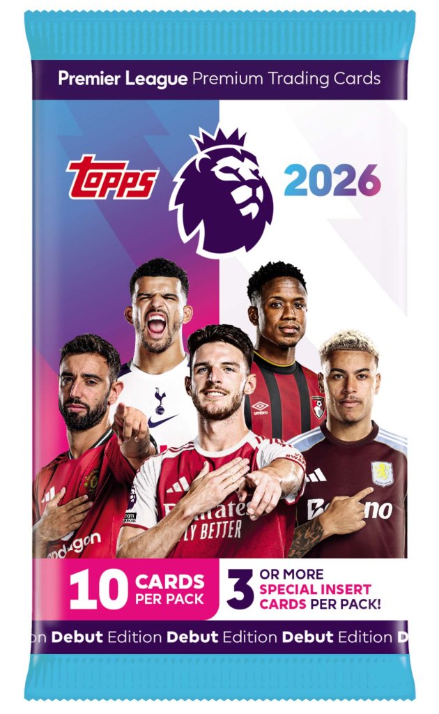 Topps Premier League 2026 Trading Card Booster Pack - Assorted
