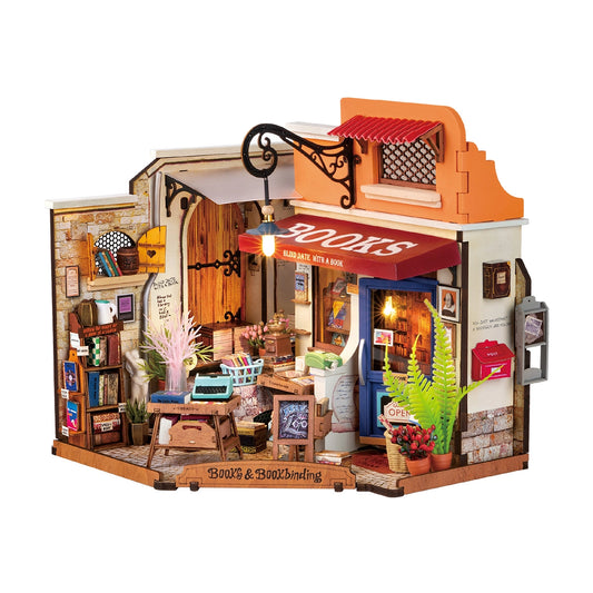 Rolife Corner Bookstore - DIY Miniature House DG164