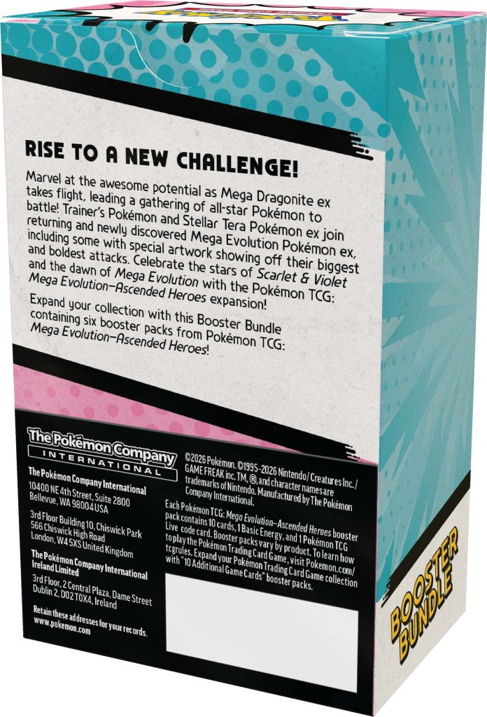 Pokemon TCG ME2.5 Ascended Heroes Booster Bundle