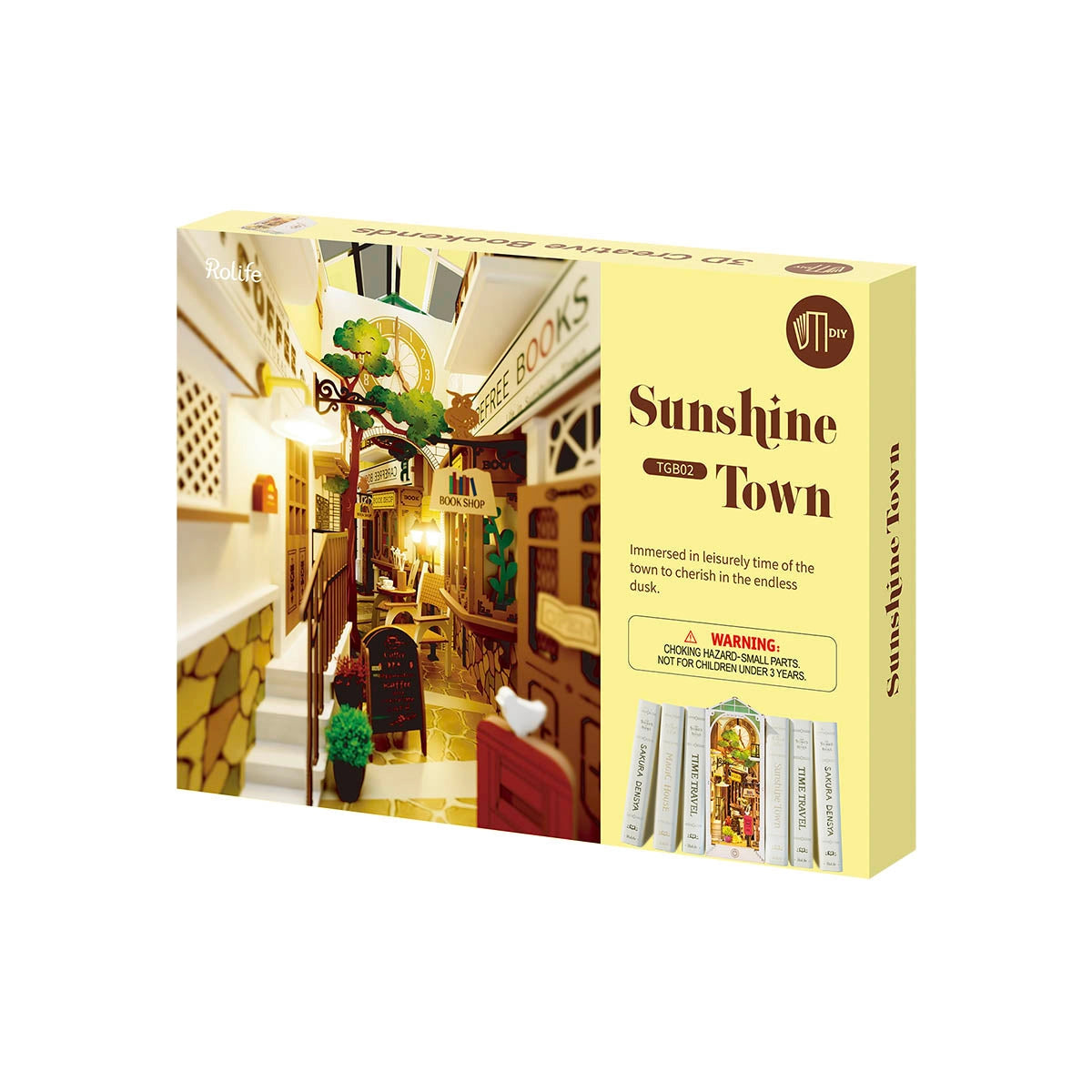 Rolife Sunshine Town - DIY Book Nook Shelf Insert Kit TGB02