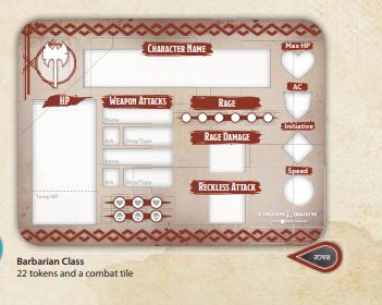 D&D: Class Token Set – Barbarian