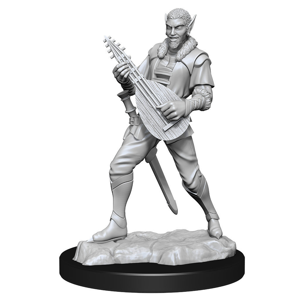 Critical Role Unpainted Miniatures Pallid Elf Rogue and Bard Male