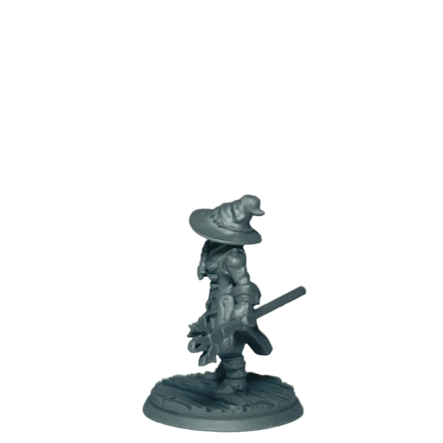 Miniature Male Dwarf Wielding Staff 28mm