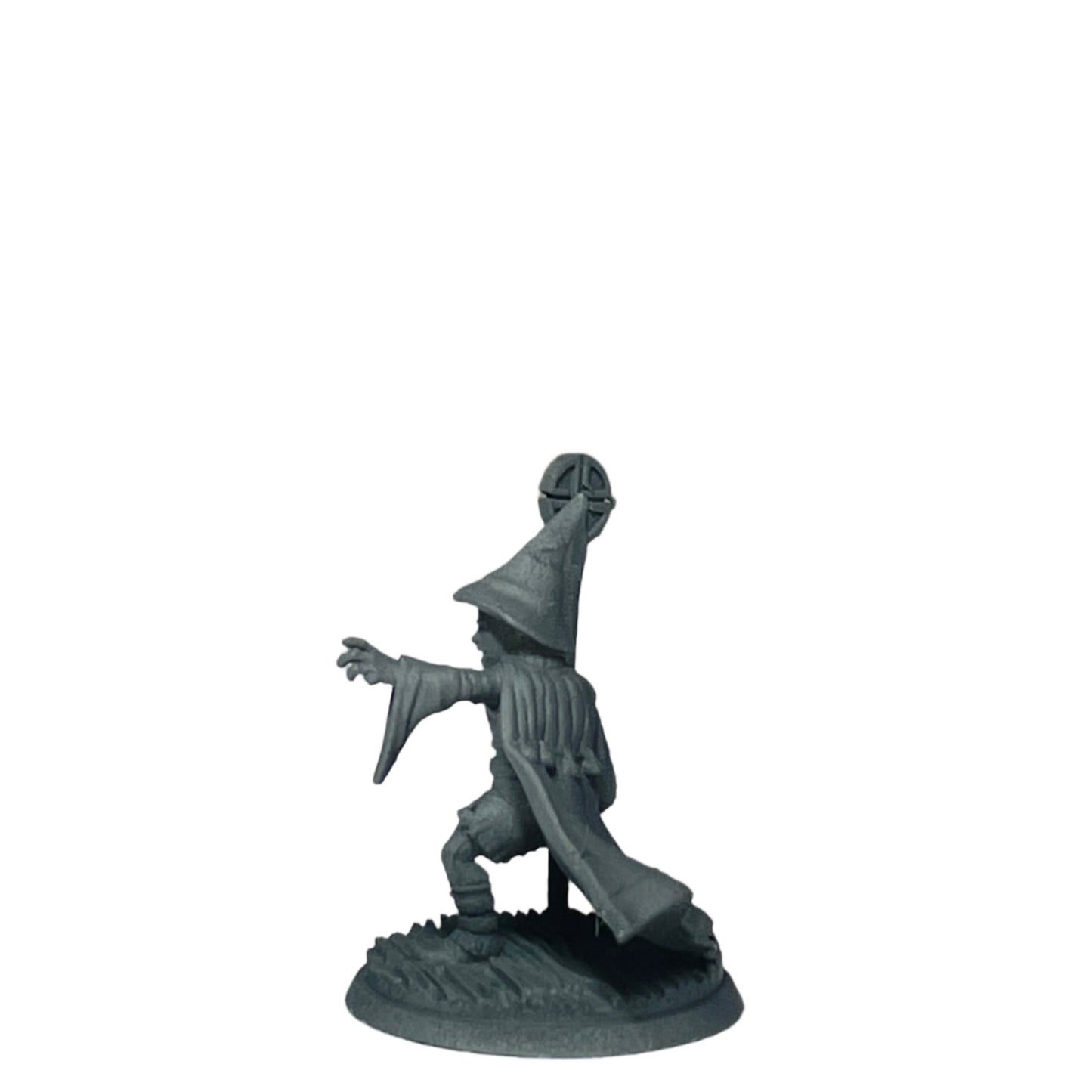 Miniature Male Halfling wielding Staff 28mm