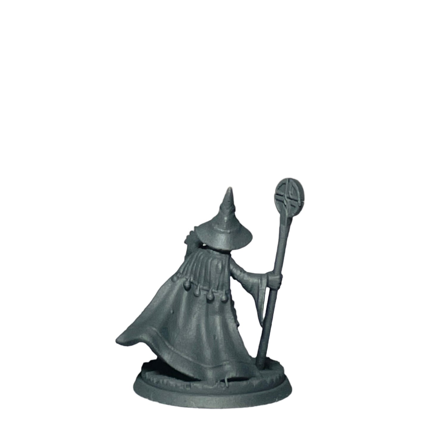 Miniature Male Halfling wielding Staff 28mm
