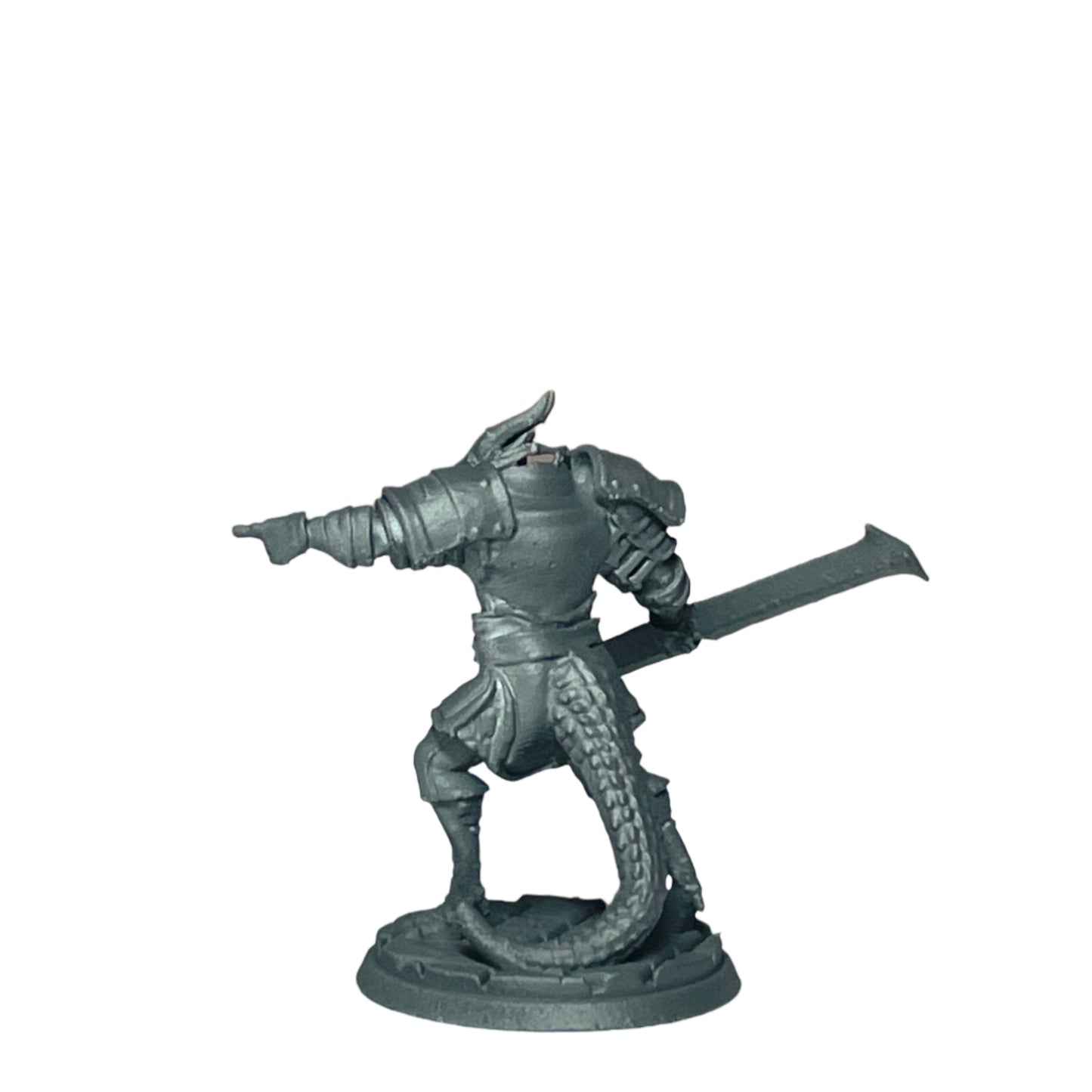 Miniature Male Dragonborn wielding Warglaive 28mm