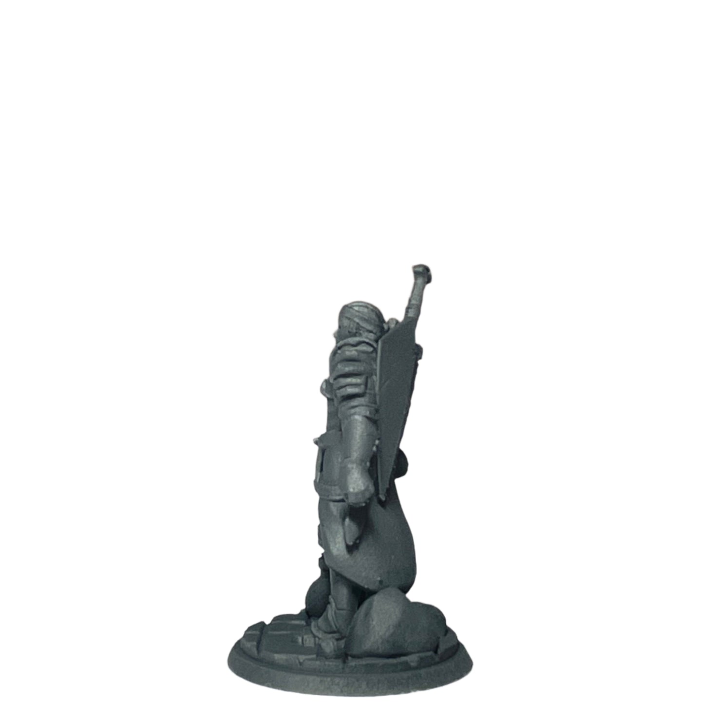 Miniature Male Human with Stowed Sword 28mm