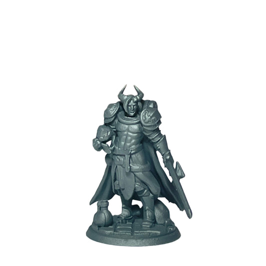 Miniature Male Tiefling wielding Sword 28mm