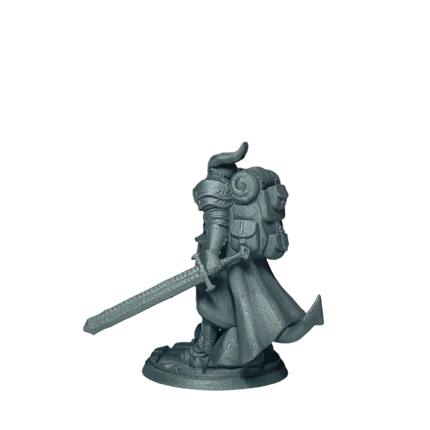 Miniature Male Tiefling wielding Sword 28mm