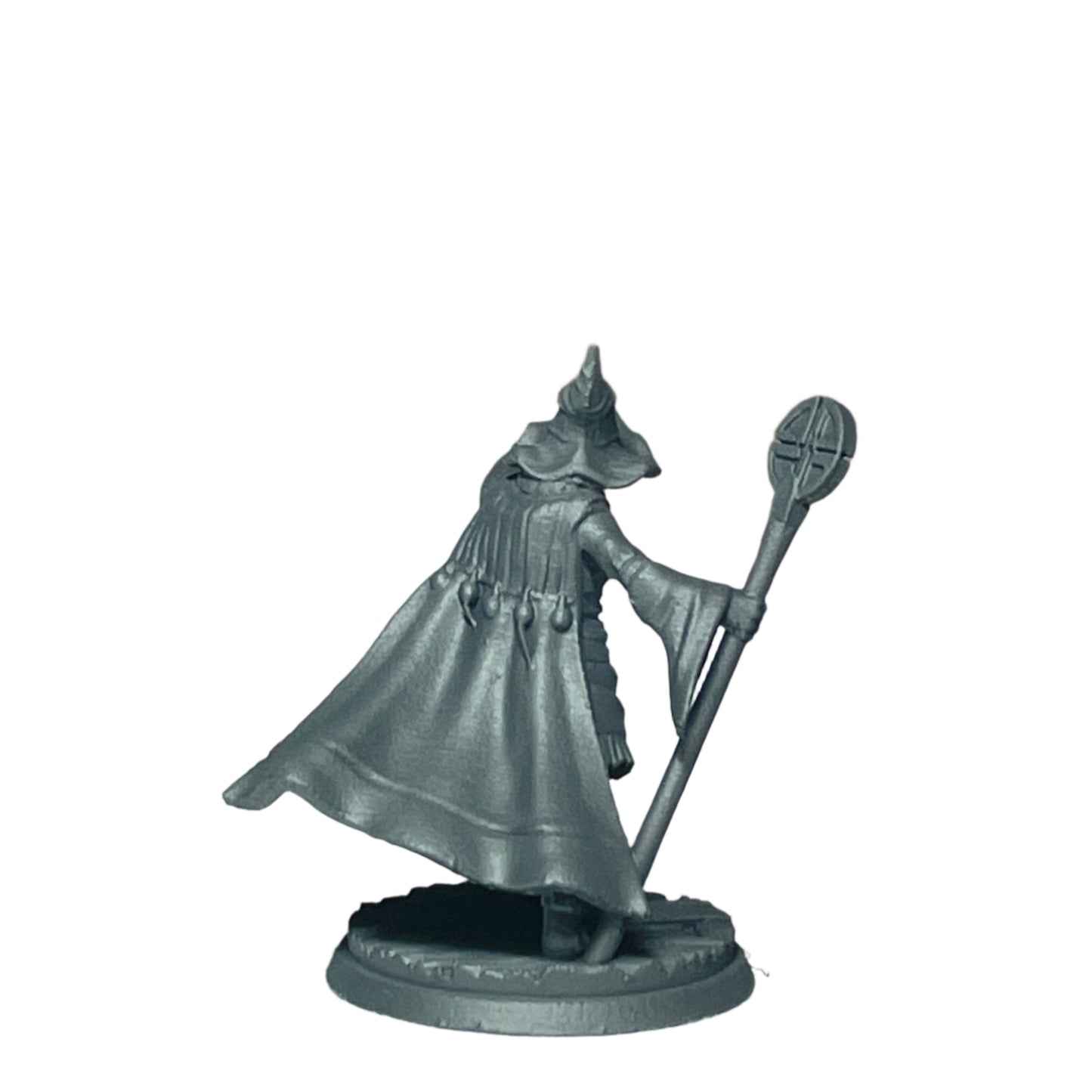 Miniature Male Human wielding staff 28mm
