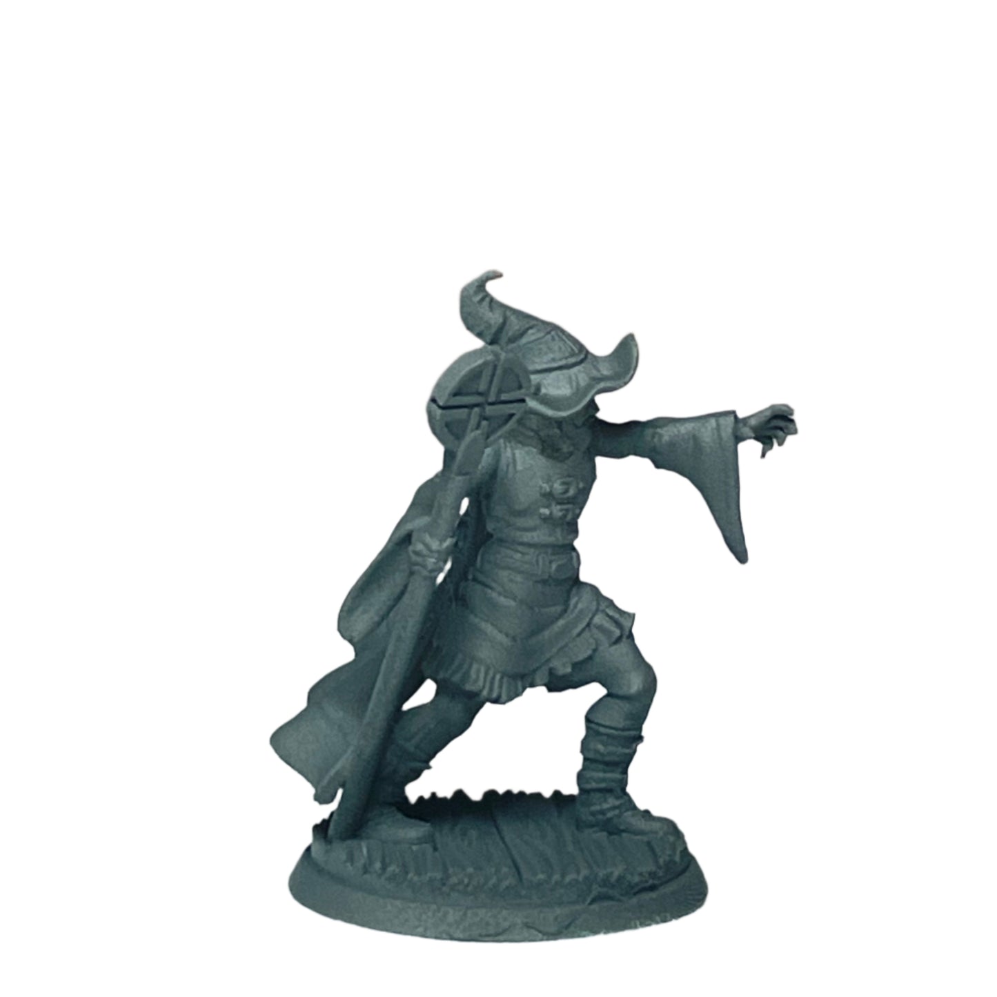 Miniature Male Human wielding staff 28mm