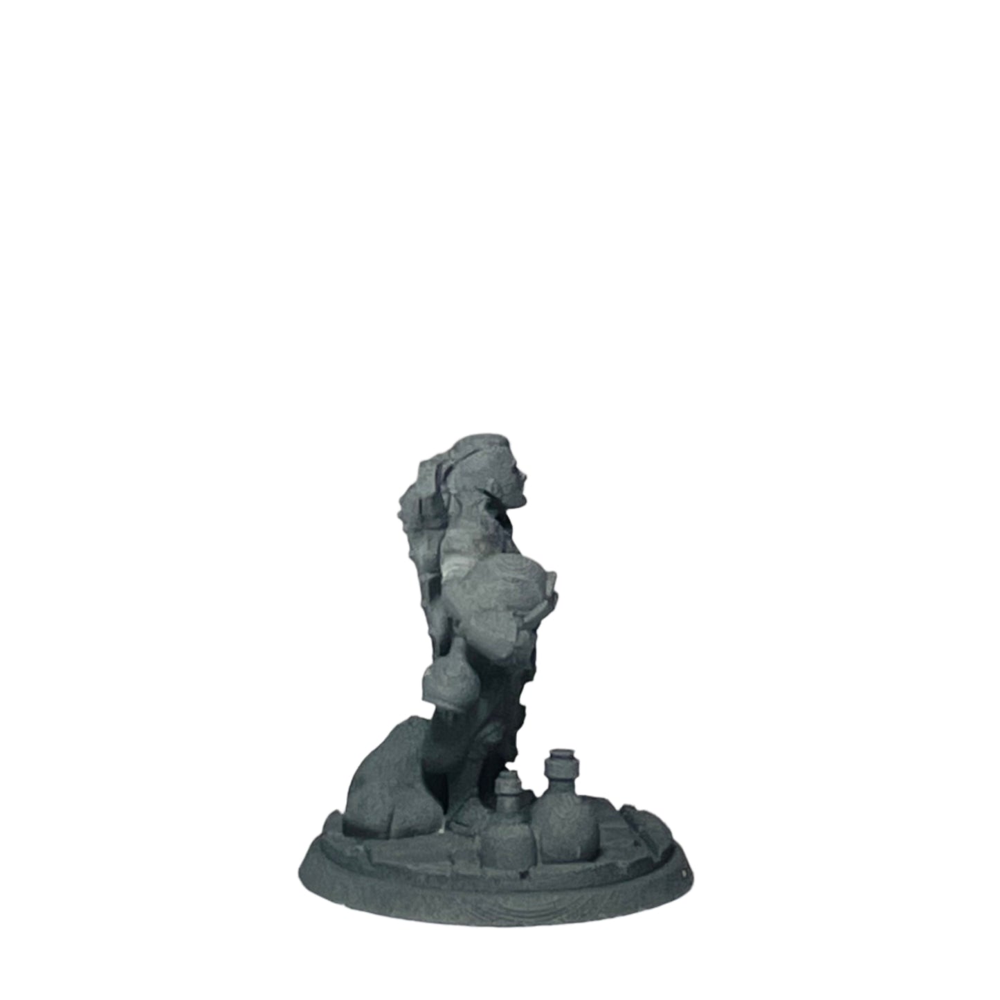 Miniature Male Halfling with stowed sword and shield 28mm