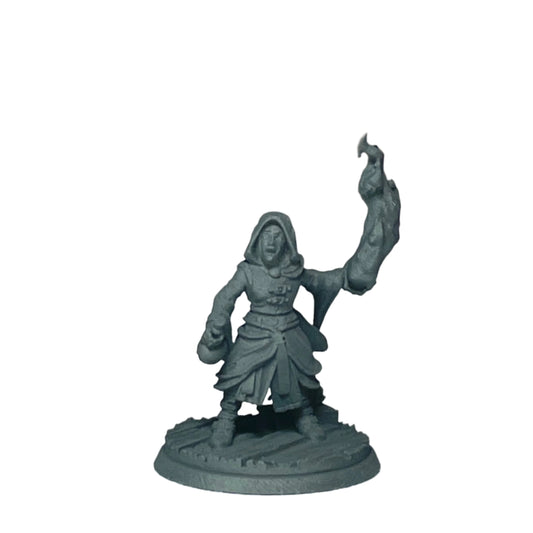Miniature Male Halfling wielding potion and flame 28mm