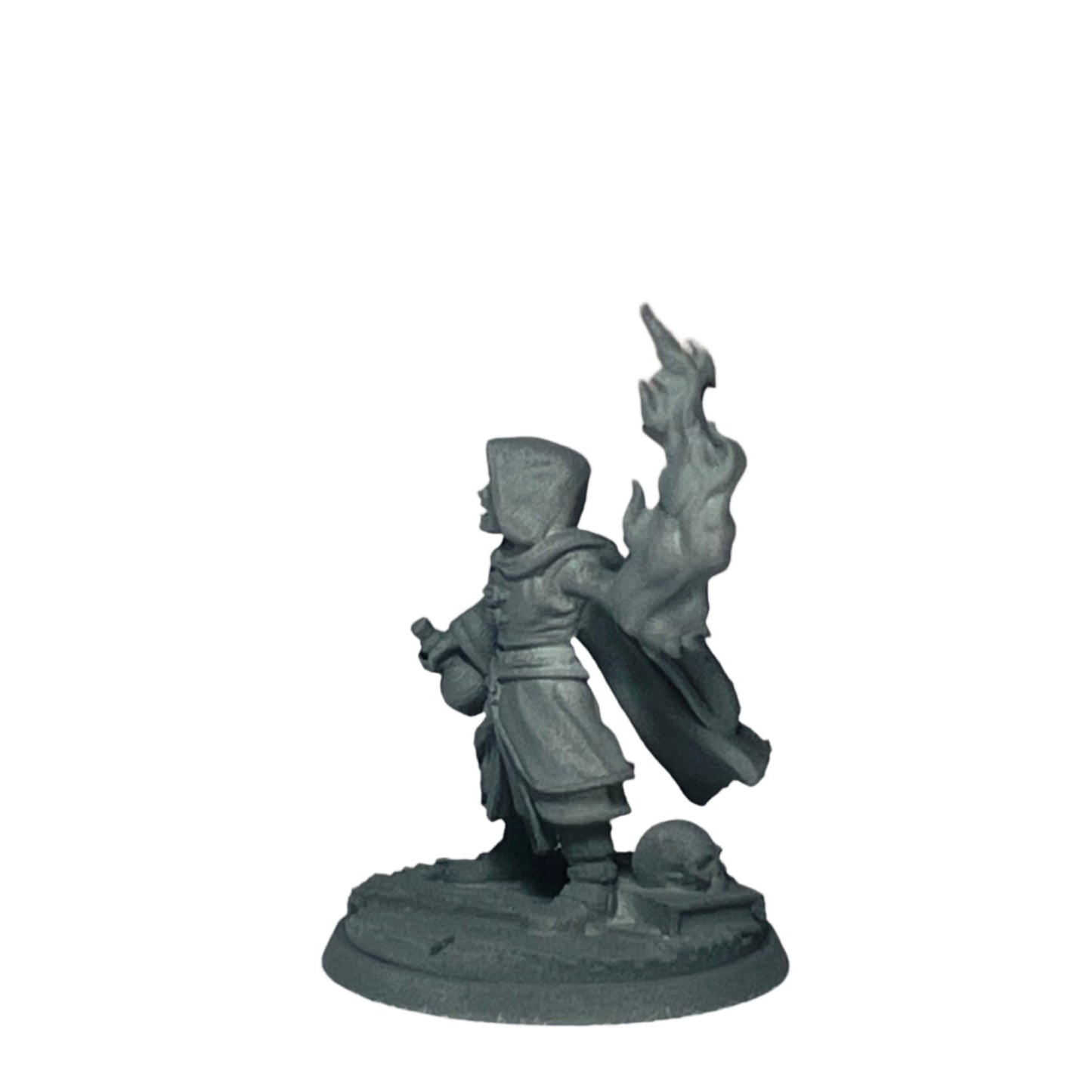 Miniature Male Halfling wielding potion and flame 28mm