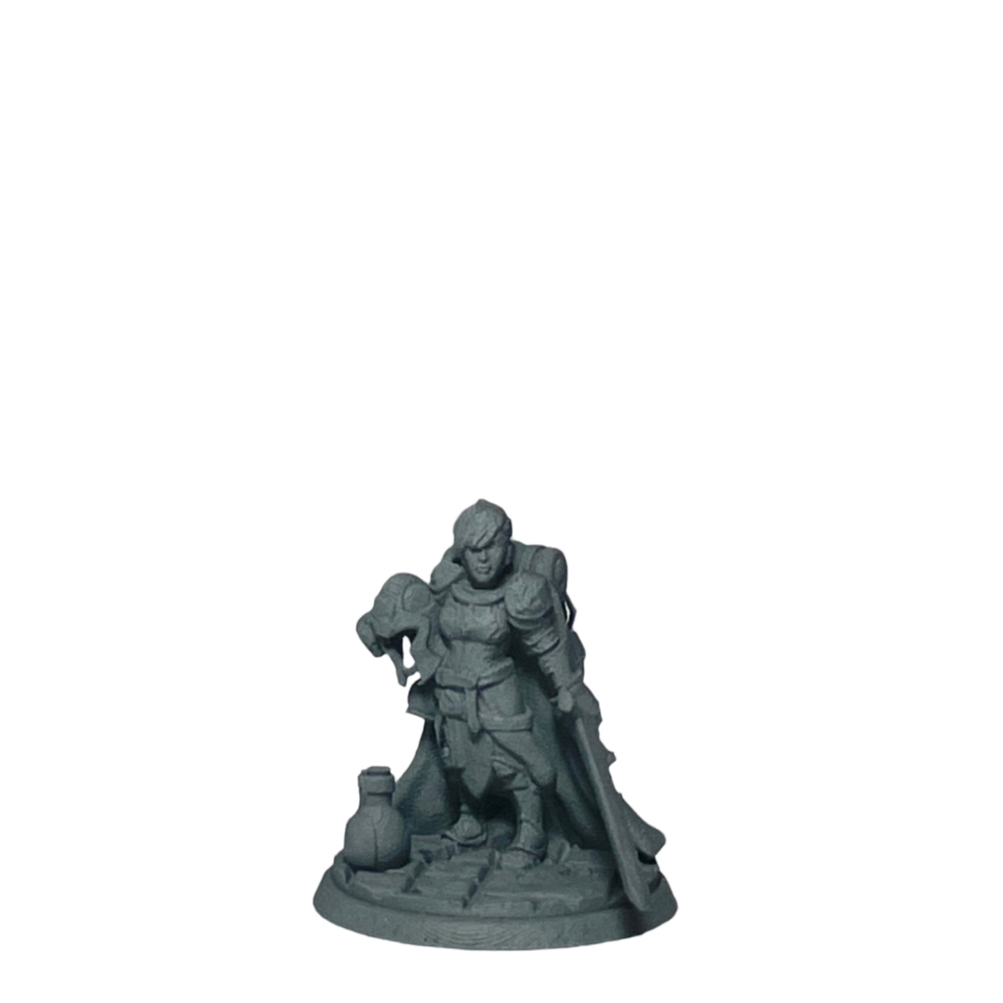 Miniature Female Dwarf wielding Sword 28mm