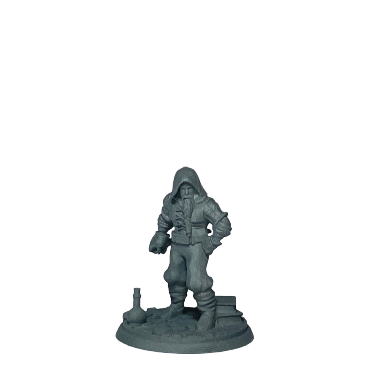 Miniature Male Dwarf wielding Dagger 28mm