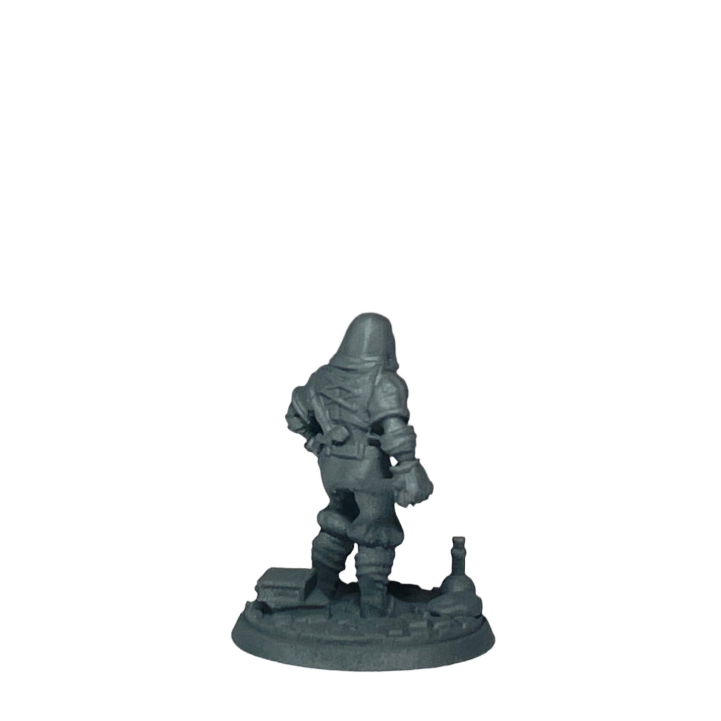 Miniature Male Dwarf wielding Dagger 28mm