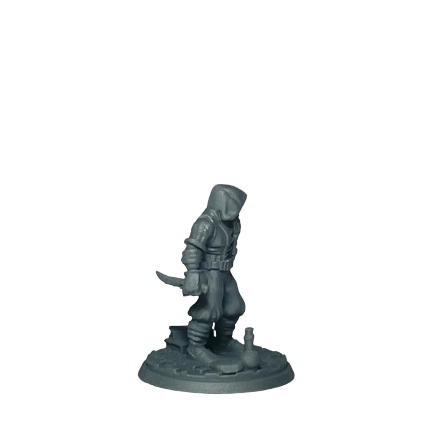 Miniature Male Dwarf wielding Dagger 28mm