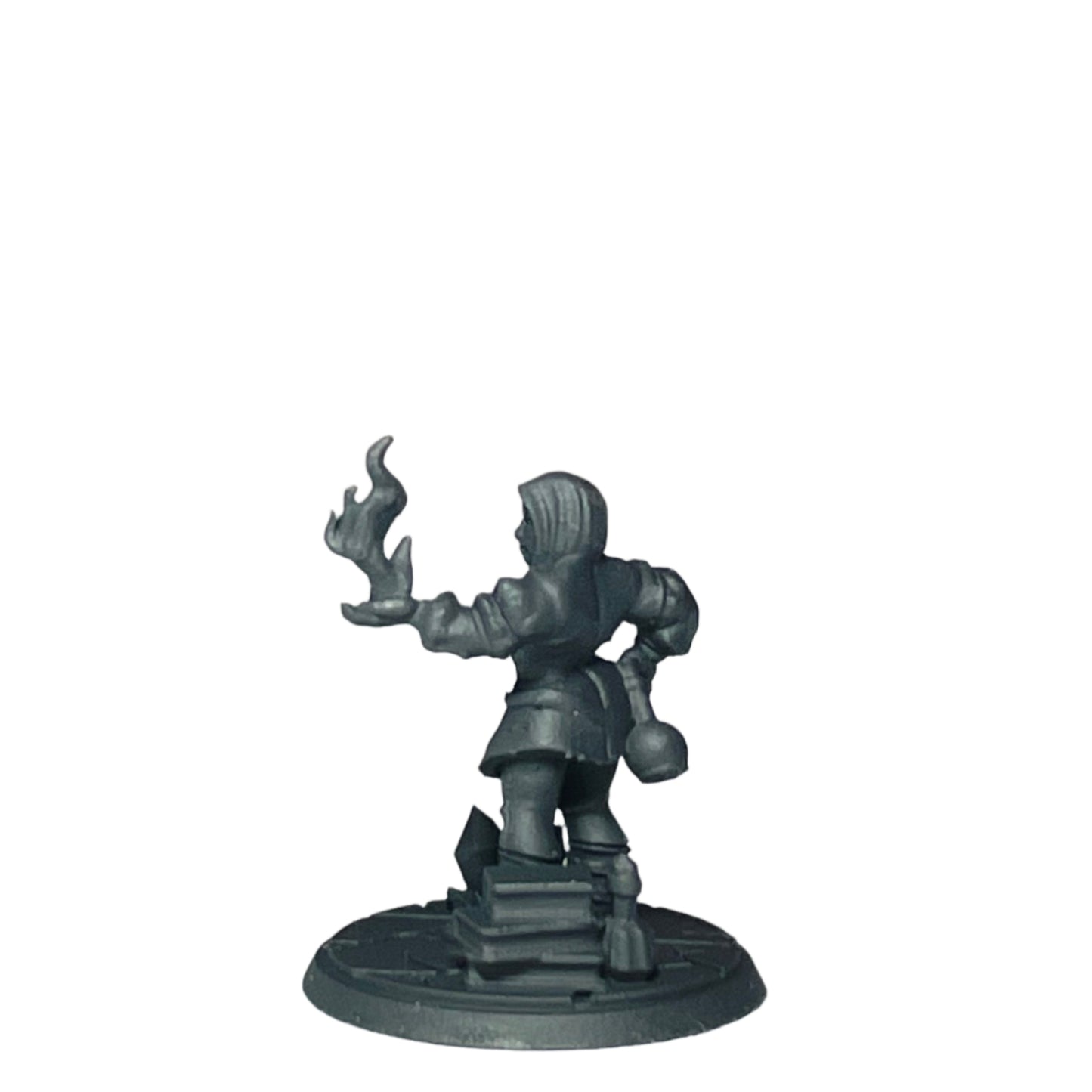 Miniature Female Halfling wielding Flame 28mm