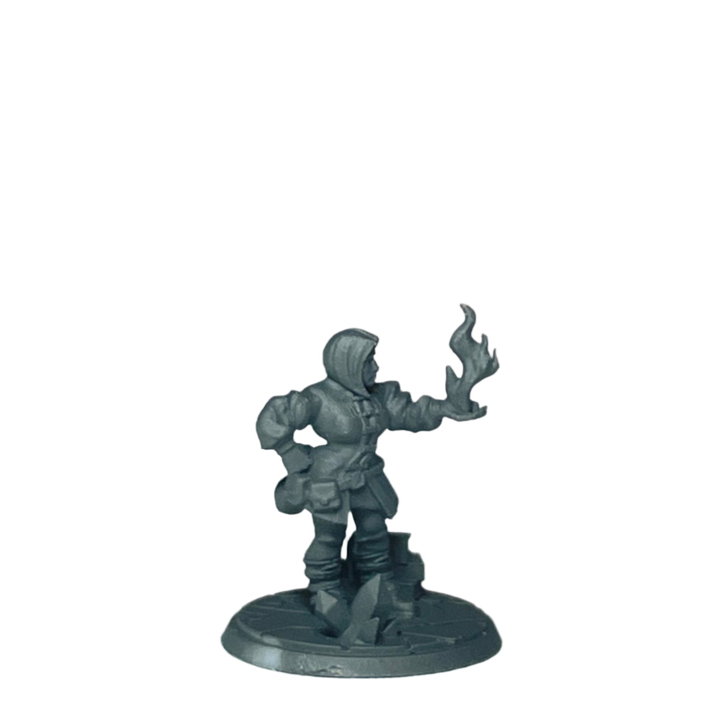Miniature Female Halfling wielding Flame 28mm