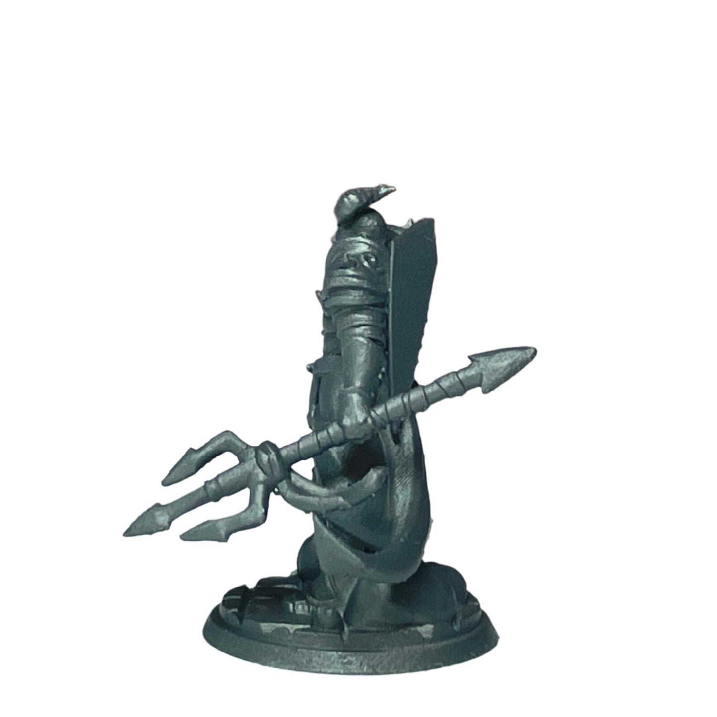 Miniature Male Tiefling Wielding Trident 28mm