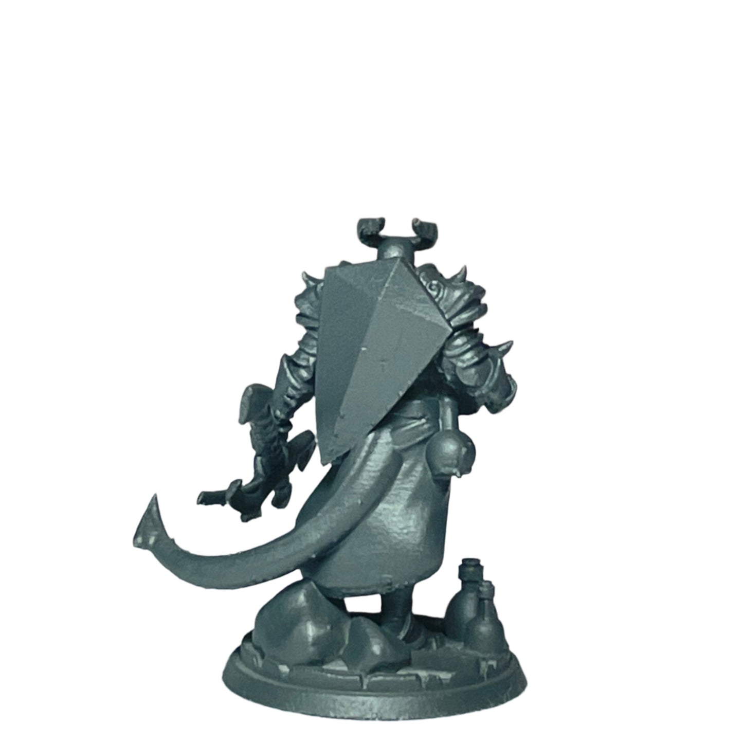 Miniature Male Tiefling Wielding Trident 28mm