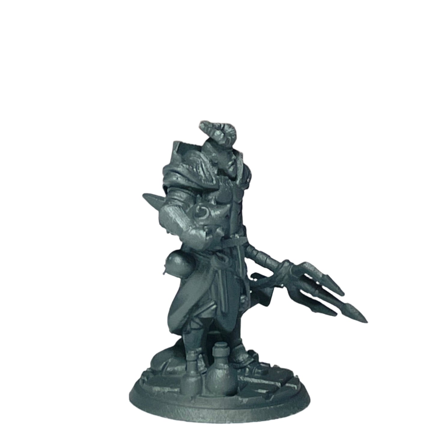 Miniature Male Tiefling Wielding Trident 28mm