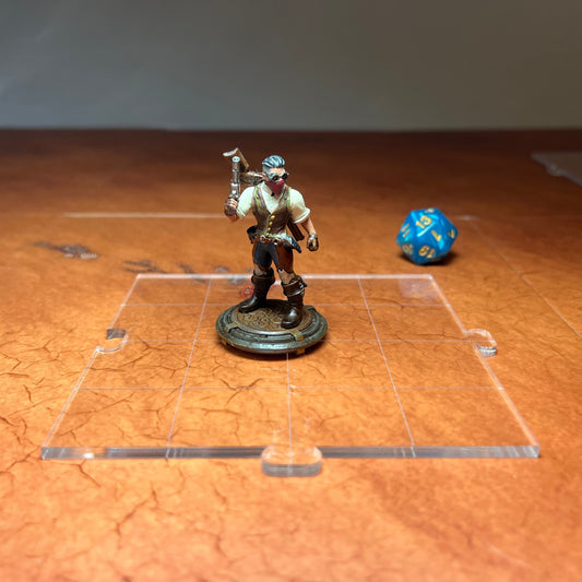 Modular Transparent Acrylic RPG Map Tiles (9 PCS)