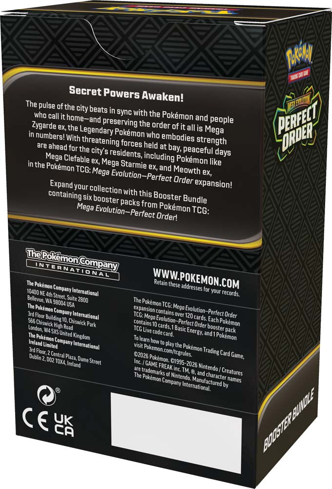 Pokemon TCG Mega Evolutions 3 Perfect Order Booster Bundle