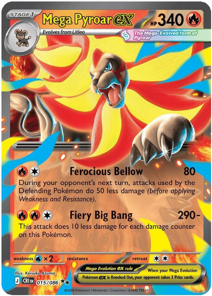 Mega Pyroar ex 015 086