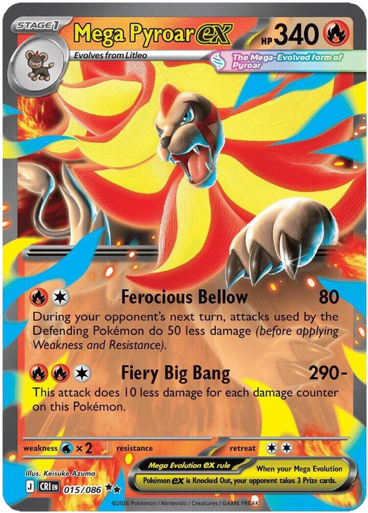 Mega Pyroar ex 015 086
