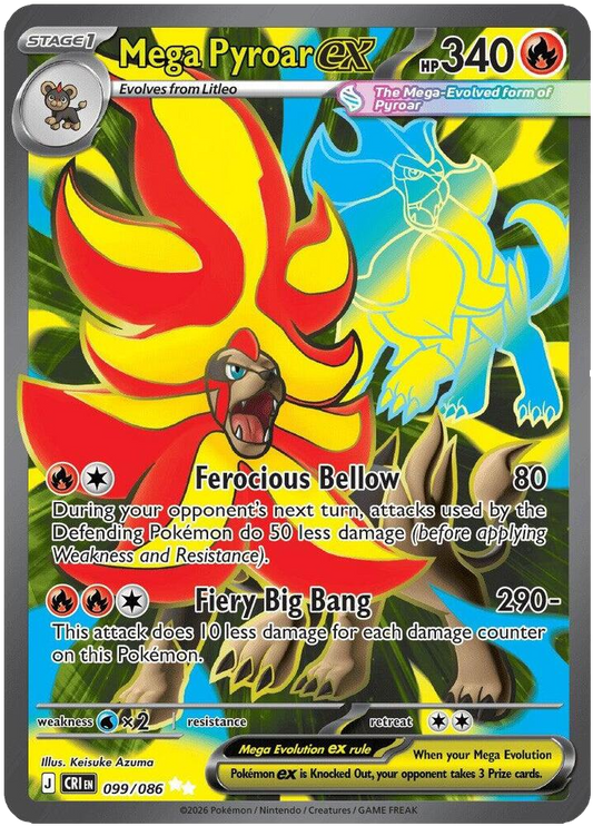 Mega Pyroar ex 099 086