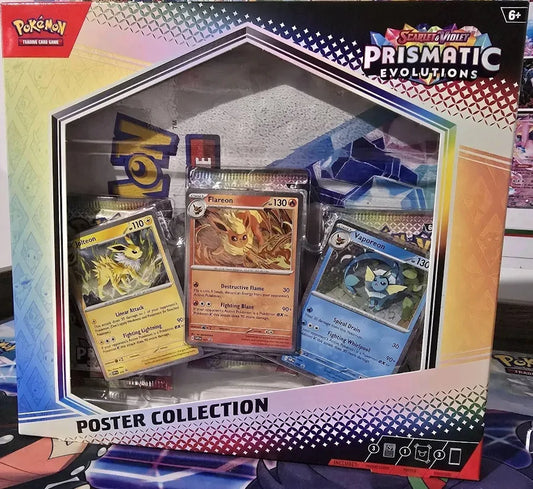 Pokemon TCG Scarlet & Violet 8.5 Prismatic Evolutions Poster Box