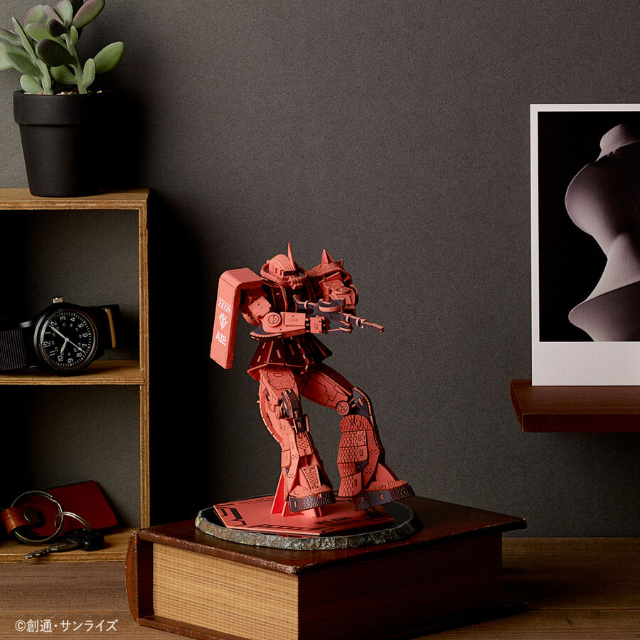 [si-gu-mi PRO] GUNDAM MS-06S ZAKU-Ⅱ Paper Puzzle